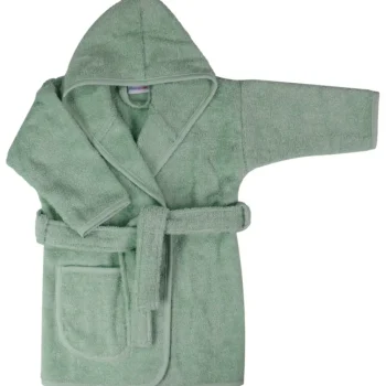 Clearance MamaLoes Badstof Stone Green 1-2jr Badjas