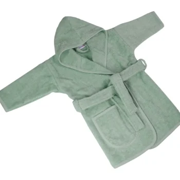 Clearance MamaLoes Badstof Stone Green 1-2jr Badjas