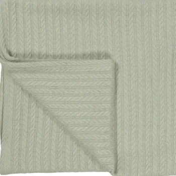 Sale MamaLoes Sage Groen 70x100cm Knitted Wiegdeken
