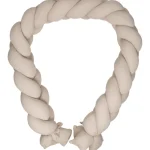 Best MamaLoes Soft Cotton Ecru 210 Cm Braided Bedbumper