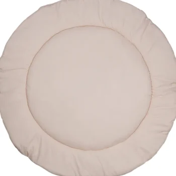 Outlet MamaLoes Teddy Boucle Naturel 90 Cm Rond Omkeerbaar Boxkleed