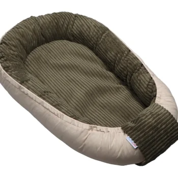 Online MamaLoes Velours Rib Groen Omkeerbaar Babynest