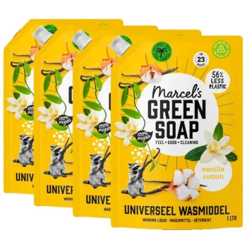 New Marcel's Green Soap Vanille & Katoen Universeel Wasmiddel Navulling
