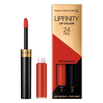 Hot Max Factor Lipfinity Lip Colour 130 Luscious 2-Step Longlasting Lipstick