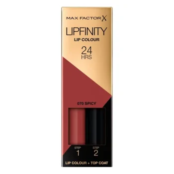 Sale Max Factor Lipfinity Lip Colour 070 Spicy 2-Step Longlasting Lipstick