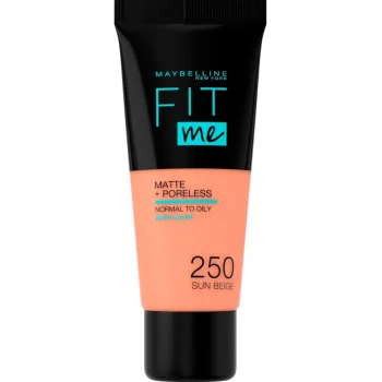 Clearance Maybelline New York Fit Me Matte & Poreless 250 Sun Beige Foundation