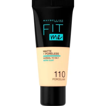 Hot Maybelline New York Fit Me Matte & Poreless 110 Porcelain Foundation