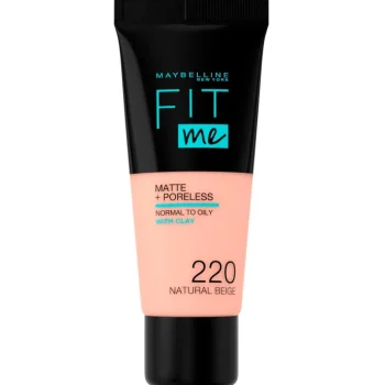 Best Maybelline New York Fit Me Matte & Poreless 220 Natural Beige Foundation
