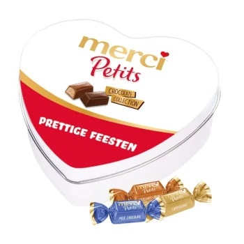Hot Merci Petits Geschenkdoos Hartje "prettige Feesten"