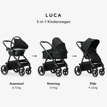 Discount Mooiys Luca Kinderwagen 3 In 1 Inclusief Autostoel