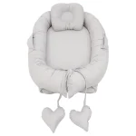 Discount MorDesign Grey Babynest Met Kussen