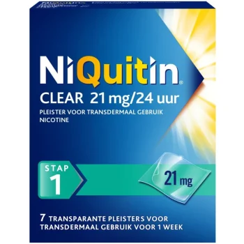 Clearance Niquitin Clear Pleister Stap 1 - 21 Mg - Nicotinepleister