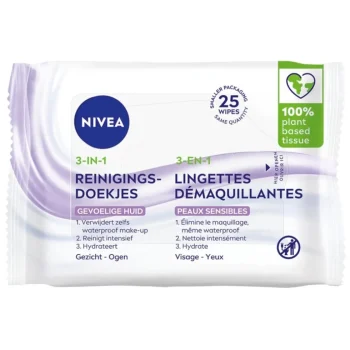 Outlet Nivea Skincare NIVEA 3-In-1 Sensitive Reinigingsdoekjes