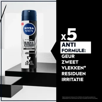 Clearance Nivea Men Black & White Invisible Original Antitranspirant Spray