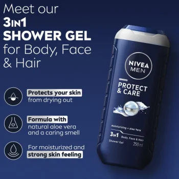 New Nivea Men Protect & Care 3-in-1 Douchegel