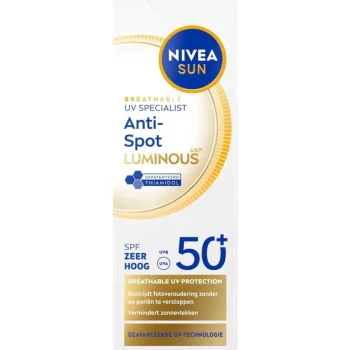 New Nivea Sun Breathable UV Specialist Luminous630 Anti-Spot SPF50+ Zonnefluïde