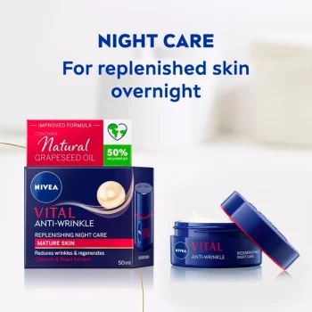 Clearance Nivea Skincare NIVEA Vital Anti-Rimpel Herstellende Nachtcrème