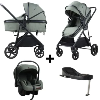 New Novi Baby Novi Jaxx V2 4-in-1 Kinderwagen Met Autostoel En Isofixbase