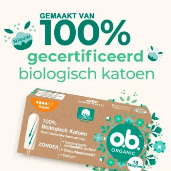 Discount Ob O.b. Organic Cotton Super Tampons
