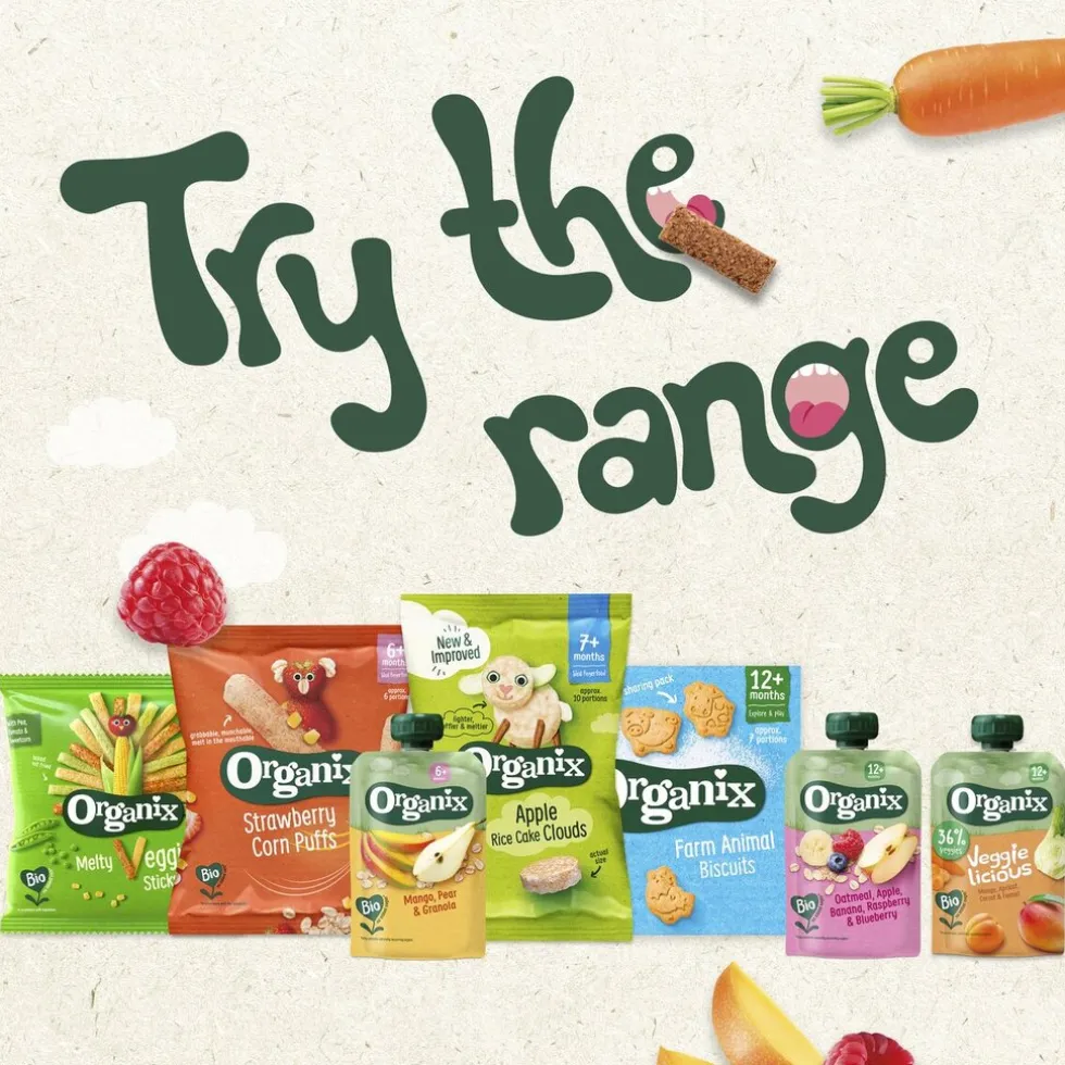 organix-12m-haver-appel-banaan-QxPeZWwe-3.webp Sale Organix 12+M Haver, Appel, Banaan, Aardbei & Bosbes Knijpfruit