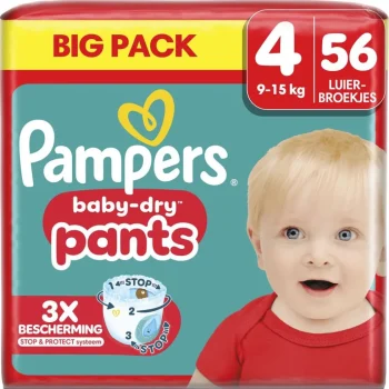 Sale Pampers Baby-Dry Pants Maat 4 Luierbroekjes