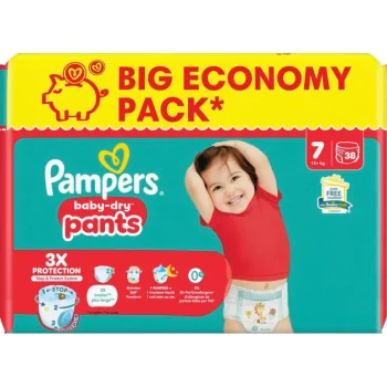 Hot Pampers Baby-Dry Pants Maat 7 Luierbroekjes
