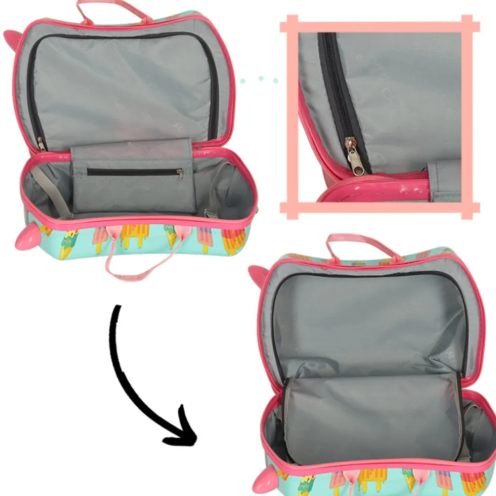 perphoenix-ride-on-reiskoffer-XhXhnfnE-3.webp Online PerPhoenix Ride On Reiskoffer Kinderen Ijsjes Motief Op Wielen