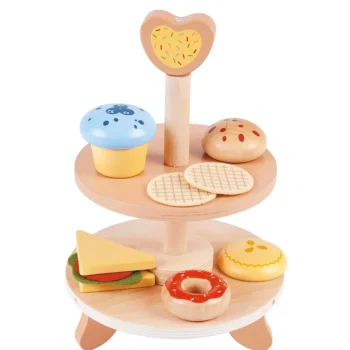 Clearance Playing Kids Houten High-Tea Set