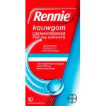 Outlet Rennie Calciumcarbonaat 750mg Suikervrije Kauwgom