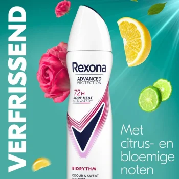 Hot Rexona Women Advanced Protection Biorythm Antitranspirant Spray