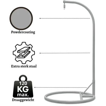 Outlet Rijoka Frame Voor Hangstoel Standaard Schommelstoel