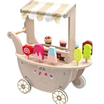 Best RIJOKA Houten Ijscokar Inclusief 9 Houten Ijsjes