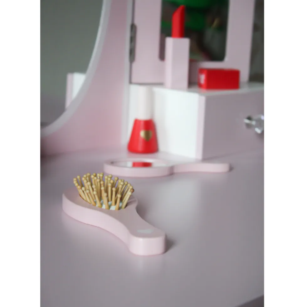 rijoka-houten-kaptafel-make-up-kzIAVWeg-4.webp Hot Rijoka Houten Kaptafel Make Up Dresser Met Krukje 3x Spiegel