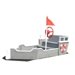 Discount Rijoka Houten Zandbak Schip Inclusief Grondzeil Zitbank Met Opbergvak
