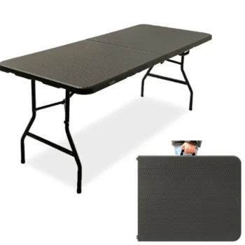 Discount Rijoka Klaptafel Inklapbare Campingtafel Rattan Design 6 Tot 8 Personen