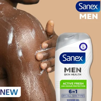 Fashion Sanex Men Skin Health 6-in-1 Active Fresh Douchegel