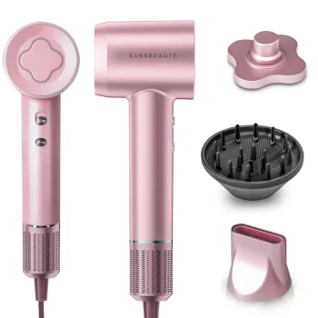 Hot Sansbeauté Föhn Met Diffuser - Ionische Haardroger - Reisföhn - Haarföhn - Krullen - Hair Dryer - 2000W