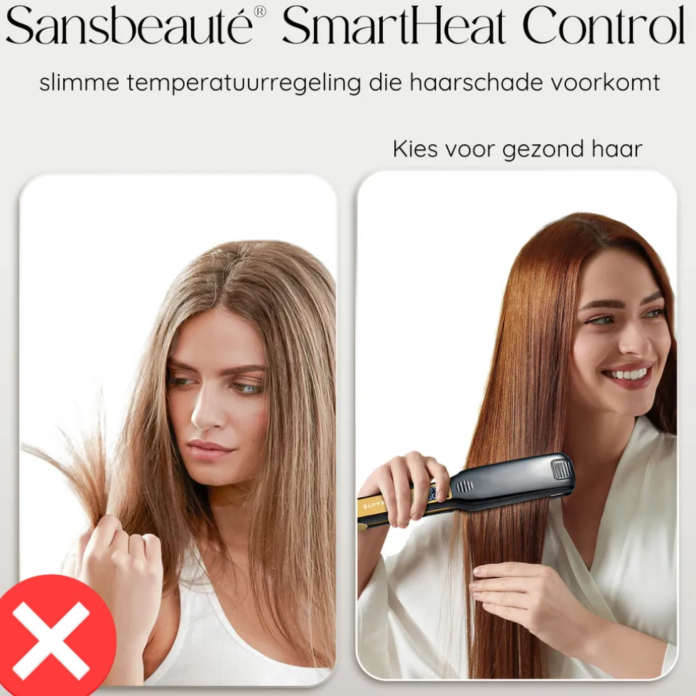 sansbeaut-professionele-stijl-mOplOkdP-3.webp Sale Sansbeauté Professionele Stijltang - Hair Straightener - Stijltangen - 80℃ T/m 230℃