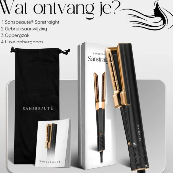 Discount Sansbeauté ® Sanstraight Wet-to-Dry Stijltang