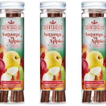 Hot Scentsicles Apples & Autumn Geurende Kerstboomversiering Met Haken