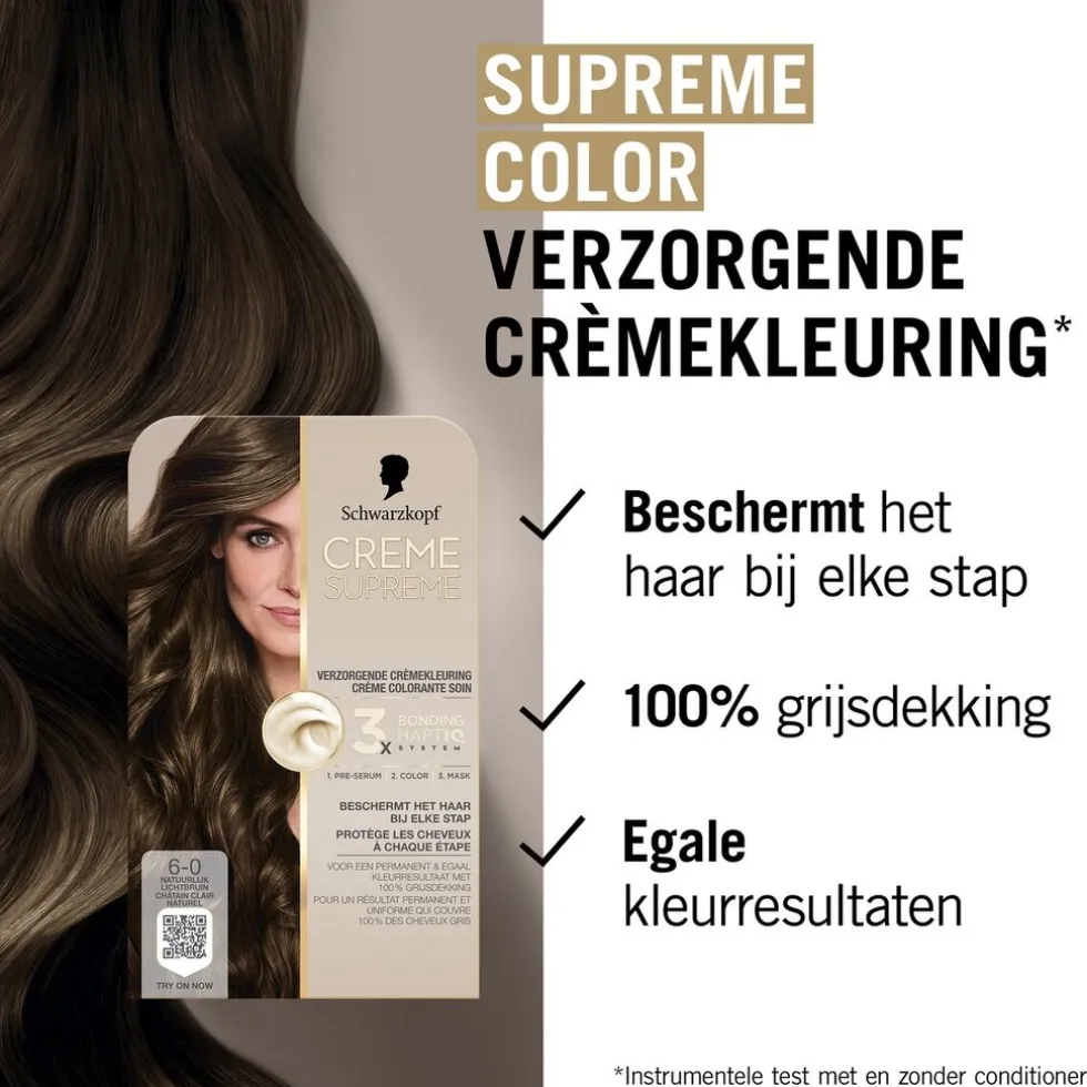 schwarzkopf-creme-supreme-6-0-xIEAERoX-3.webp Outlet Schwarzkopf Creme Supreme 6-0 Natuurlijk Lichtbruin Verzorgende Crèmekleuring