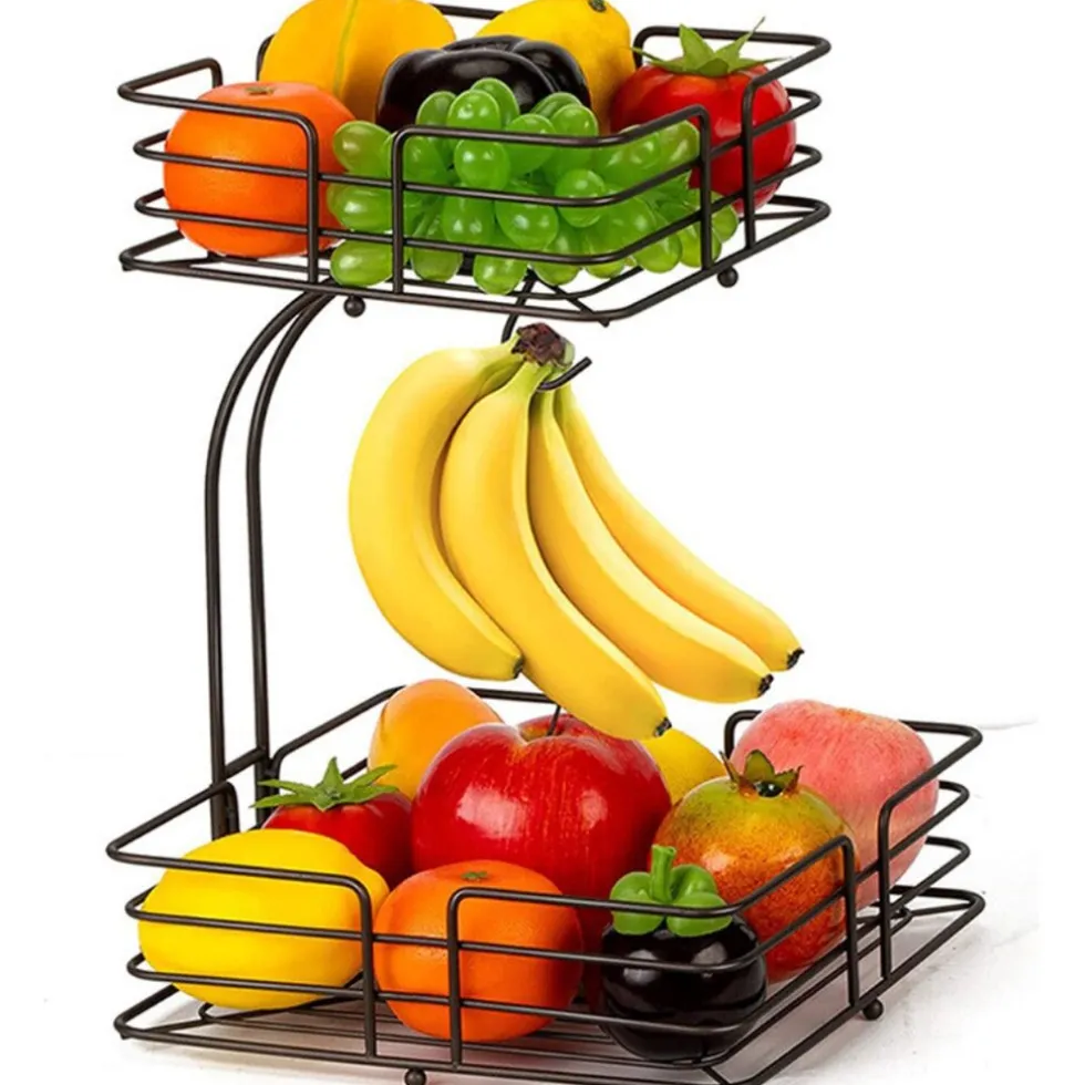 sensahome-fruitmand-met-banane-gPvYGOXu-0.webp New SensaHome Fruitmand Met Bananenhouder Vierkant 2-Laags