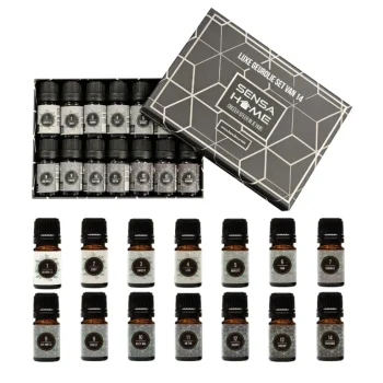 Clearance SensaHome Geuroliën Set 14 Premium Geuren Voor Luchtbevochtiger Aromadiffuser Oliebrander