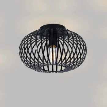 Sale SensaHome Plafondlamp Industrieel Plafonnière Van Metaal Retro Wire Kooi Design