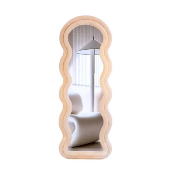 New SensaHome Wavy Gestoffeerde Staande Spiegel