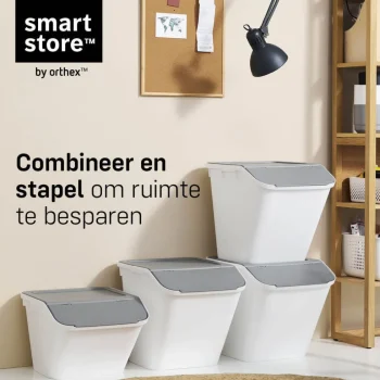 Hot SmartStore Set Van 3 Stevige Opbergbox Collect Stack-it 37L