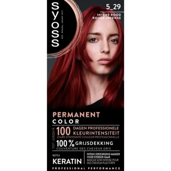 Fashion Syoss Permanent Color 5-29 Intens Rood Permanente Haarkleuring