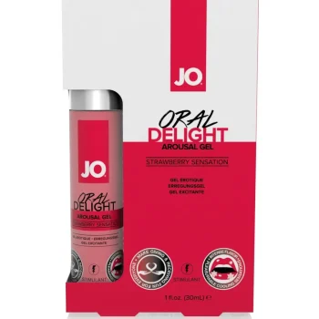 Outlet Overig System JO Oral Delight Stimulerende Clitoris Gel Aardbei 30 Ml