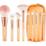 Outlet Technique PRO Translucent Perfection Make-up Kwastenset - 9 Make-up Kwasten Met Zakje (ORANJE)