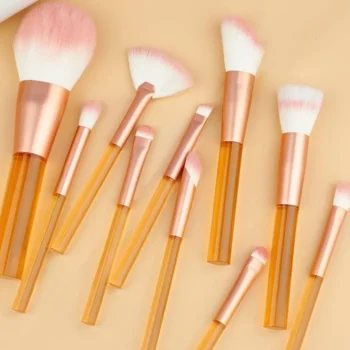 Outlet Technique PRO Translucent Perfection Make-up Kwastenset - 9 Make-up Kwasten Met Zakje (ORANJE)